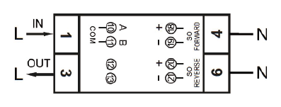Licznik energii PRO380 PRO2 100A Schemat połączeń