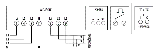 Schemat - licznik energii Conto D6-Pd