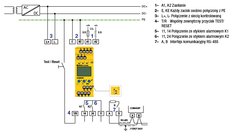 isoCHA425 - schemat połączeń