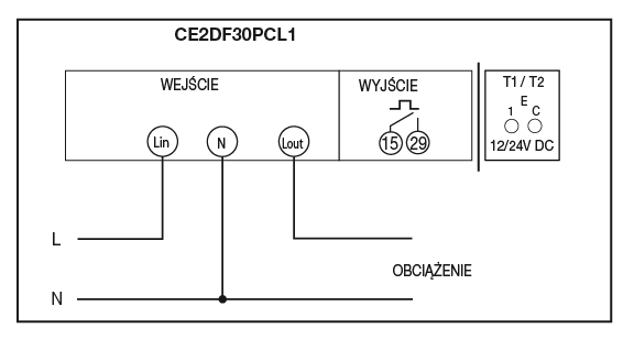 Licznik energii Conto D2 - schemat 2